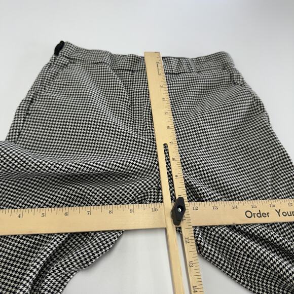 Zara Pants Womens XS Black White Houndstooth Slim Trousers‎ Stretch Classic - Picture 7 of 8